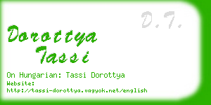 dorottya tassi business card